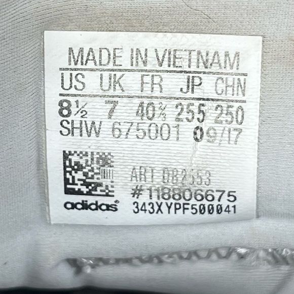 Adidas Pharrell Williams Hu Womens Tennis Shoes Gray Low Top Lace Up Size 8.5 - Picture 8 of 8